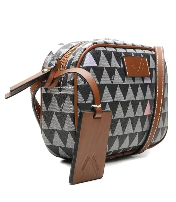 BOLSA MÉDIA KATE NEW TRIANGLE SCHUTZ MARROM