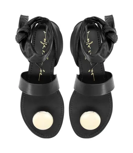SANDÁLIA RASTEIRA TOE RING LUIZA BARCELOS PRETO