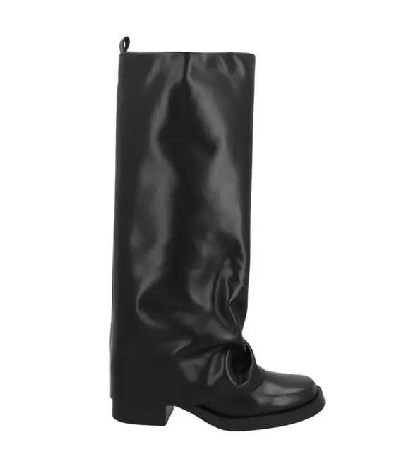 BOTA SALTO BAIXO LUIZA BARCELOS PRETO
