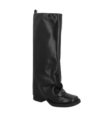 BOTA SALTO BAIXO LUIZA BARCELOS PRETO