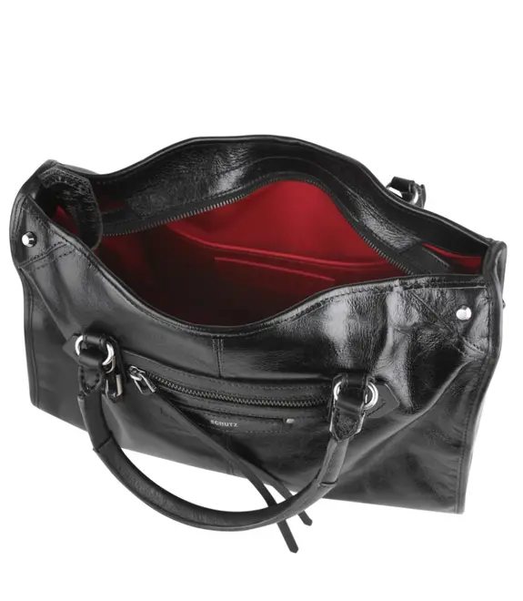 BOLSA GRANDE BOWLING SCHUTZ PRETO