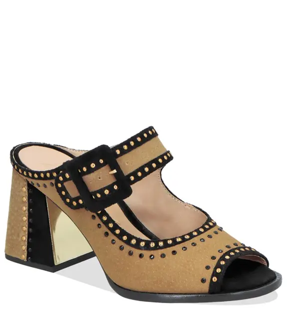 SANDÁLA SALTO ALTO PEEP TOE LUIZA BARCELOS BEGE