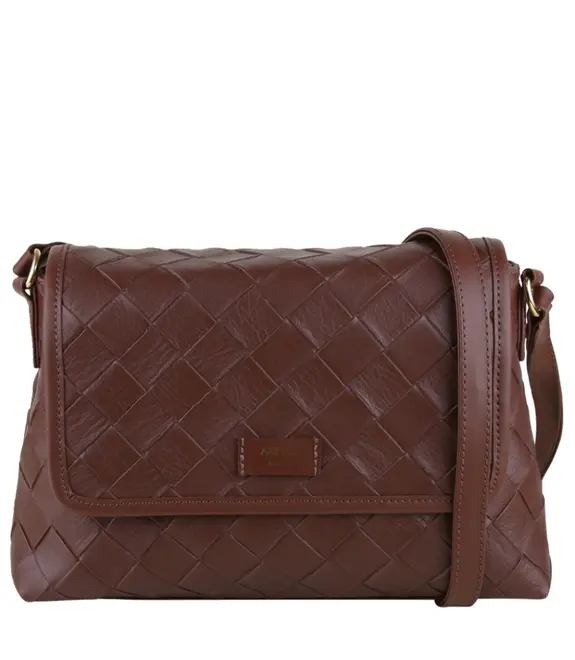 BOLSA MÉDIA TRESSÊ AREZZO MARROM