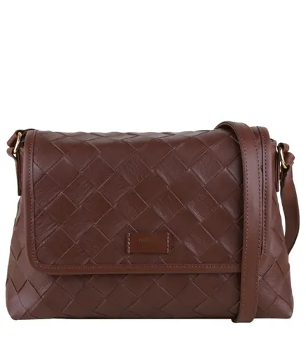 BOLSA MÉDIA TRESSÊ AREZZO MARROM