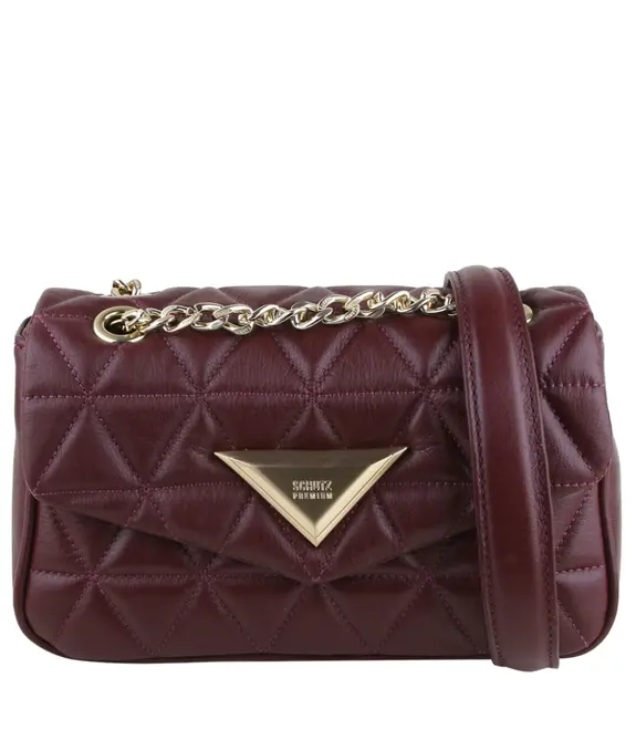BOLSA PEQUENA MATELASSÊ 944 SCHUTZ VINHO