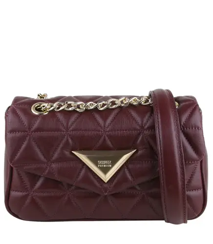 BOLSA PEQUENA MATELASSÊ 944 SCHUTZ VINHO