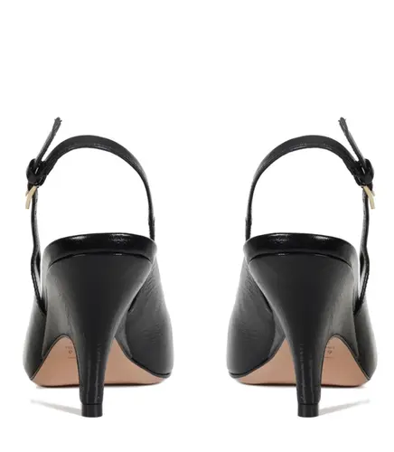 SCARPIN SALTO MÉDIO SLINGBACK OLGA PAULA TORRES PRETO