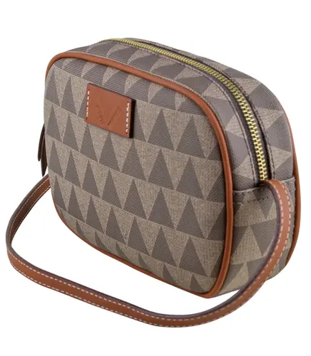 BOLSA MÉDIA KATE NEW TRIANGLE SCHUTZ MARROM