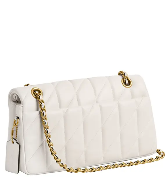 BOLSA COACH NEW YORK TABBY SHOULDER 26 WITH QUILTING BRANCO