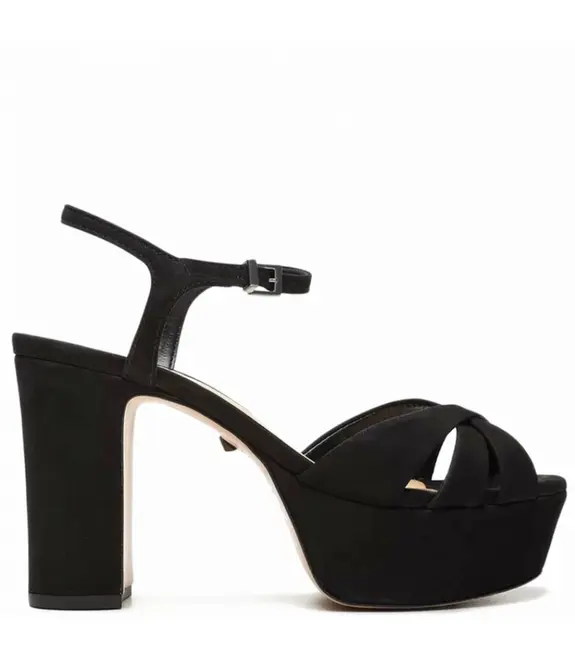 SANDÁLIA PLATAFORMA SALTO ALTO KEEFA SCHUTZ PRETO