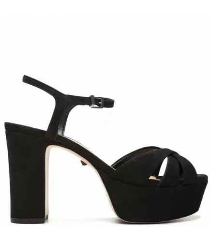 SANDÁLIA PLATAFORMA SALTO ALTO KEEFA SCHUTZ PRETO