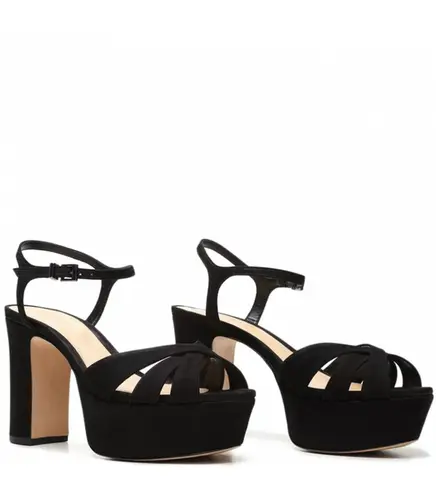 SANDÁLIA PLATAFORMA SALTO ALTO KEEFA SCHUTZ PRETO