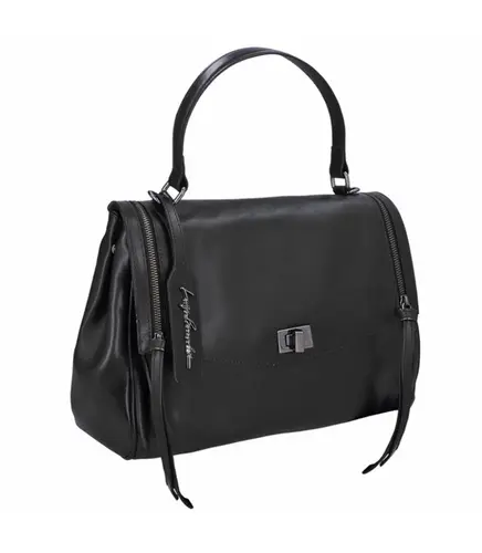 BOLSA MÉDIA LUIZA BARCELOS PRETO