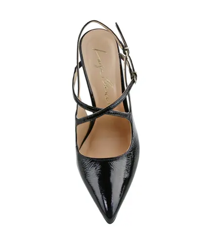 SCARPIN SALTO ALTO SLINGBACK LUIZA BARCELOS PRETO
