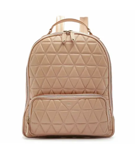 MOCHILA MATELASSÊ SCHUTZ BEGE