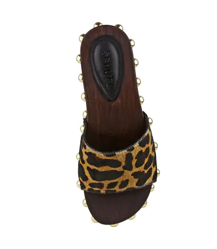 SANDÁLIA SALTO BAIXO SCHUTZ ANIMAL PRINT