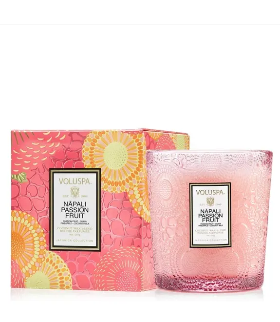 VELA AROMÁTICA COPO VIDRO CLÁSSICO 60H NAPALI PASSION FRUIT VOLUSPA