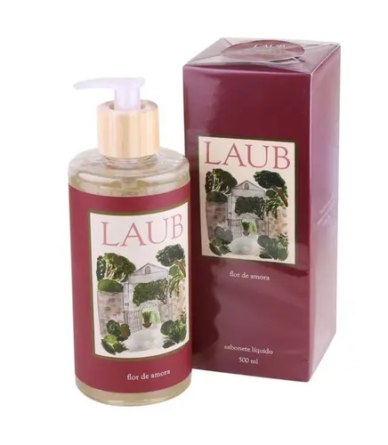 SABONETE LÍQUIDO FLOR DE AMORA LAUB VINHO