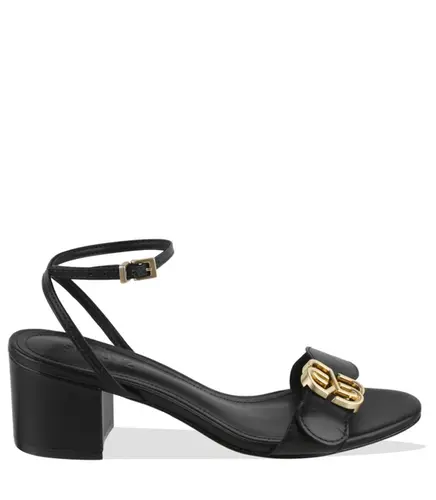 SANDÁLIA SALTO MÉDIO SCHUTZ PRETO