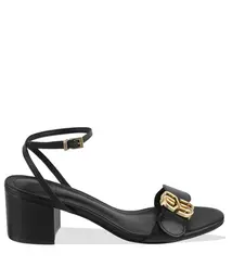 SANDÁLIA SALTO MÉDIO SCHUTZ PRETO