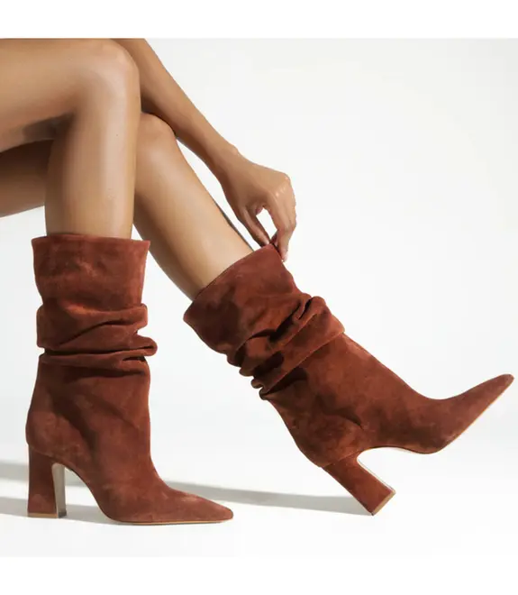 BOTA SALTO ALTO HARRIET SCHUTZ MARROM