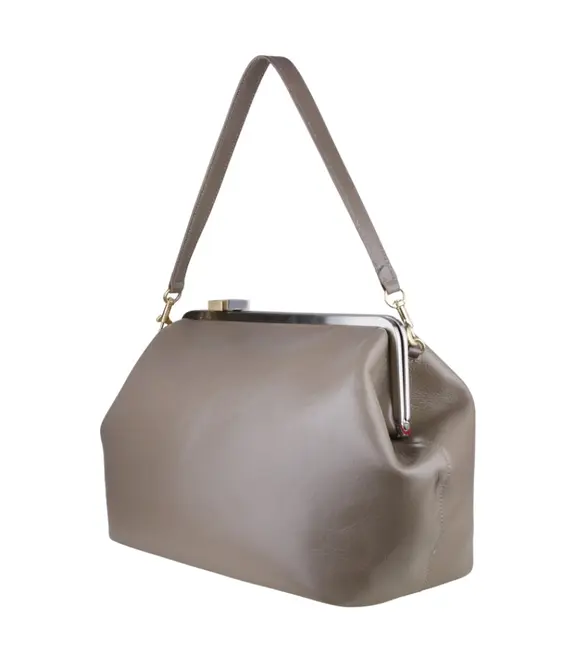 BOLSA GRANDE MAXI CLUTCH SCHUTZ SOHO CINZA