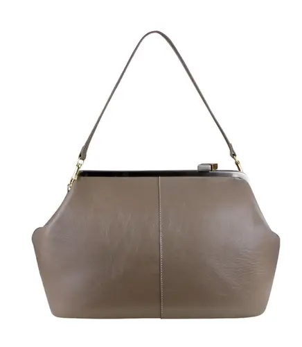 BOLSA GRANDE MAXI CLUTCH SCHUTZ SOHO CINZA