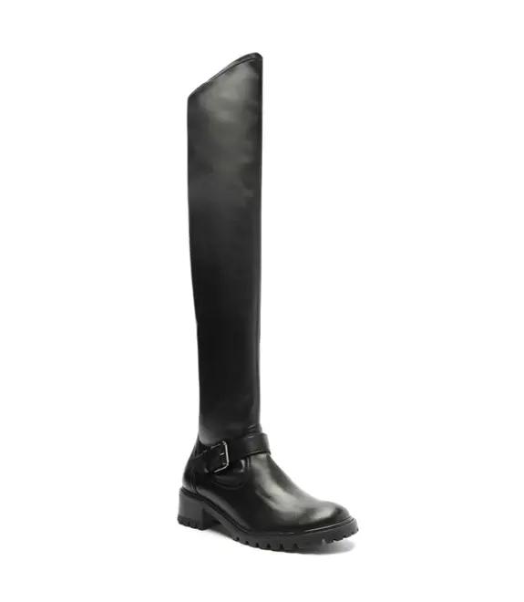 BOTA OVER THE KNEE TRATORADA SALTO BAIXO SCHUTZ PRETO