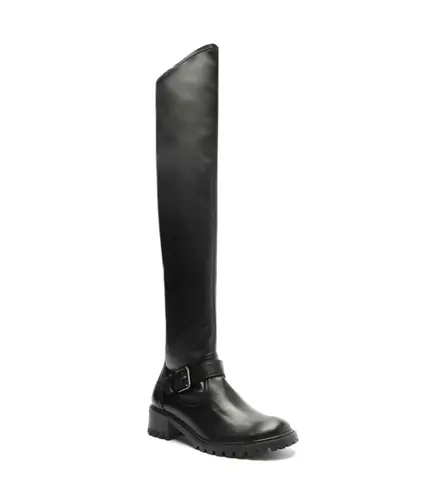 BOTA OVER THE KNEE TRATORADA SALTO BAIXO SCHUTZ PRETO