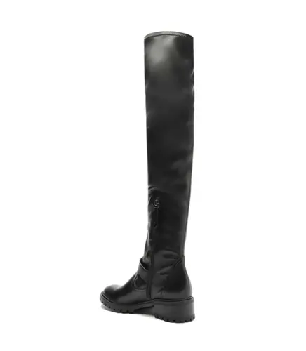 BOTA OVER THE KNEE TRATORADA SALTO BAIXO SCHUTZ PRETO