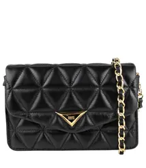 BOLSA PEQUENA MATELASSÊ 944 SCHUTZ PRETO