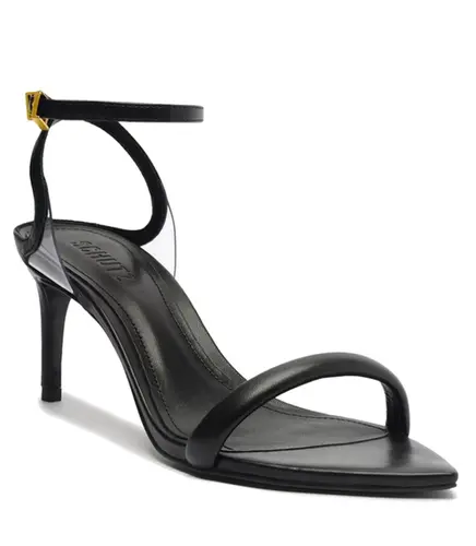 SANDÁLIA SALTO MÉDIO SKYE LEAF SCHUTZ PRETO