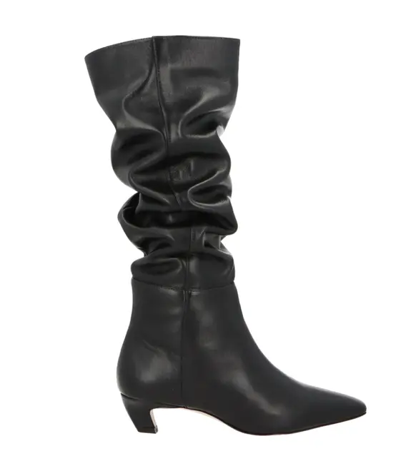 BOTA SALTO BAIXO SLOUCH LUIZA BARCELOS PRETO