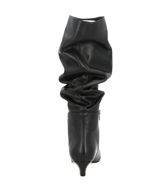 BOTA SALTO BAIXO SLOUCH LUIZA BARCELOS PRETO