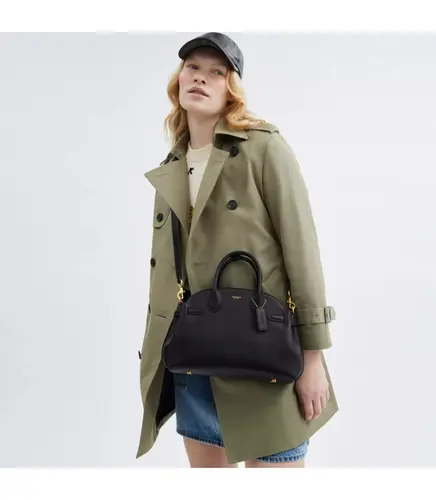 BOLSA COACH NEW YORK SOFT EMPIRE CARRYALL 28 PRETO