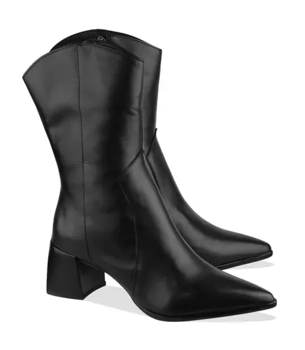 BOTA SALTO MÉDIO ESSENCIAIS LUIZA BARCELOS PRETO
