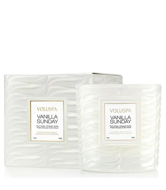 VELA AROMÁTICA COPO VIDRO CLÁSSICO 60H VANILLA SUNDAY VOLUSPA