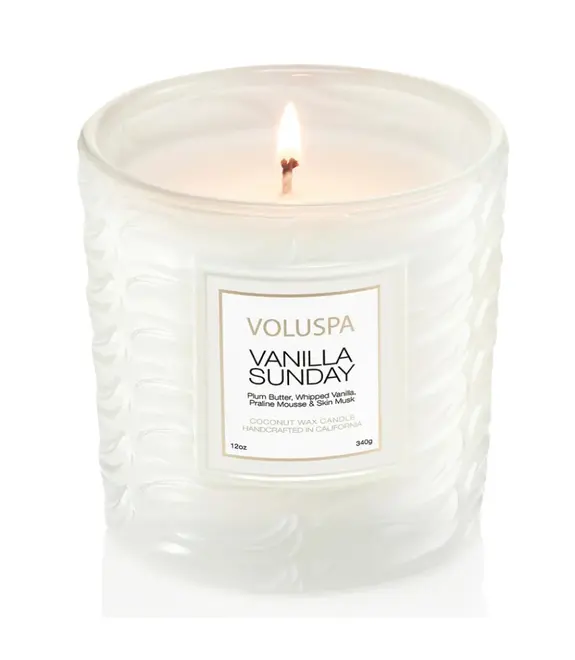 VELA AROMÁTICA COPO VIDRO CLÁSSICO 60H VANILLA SUNDAY VOLUSPA