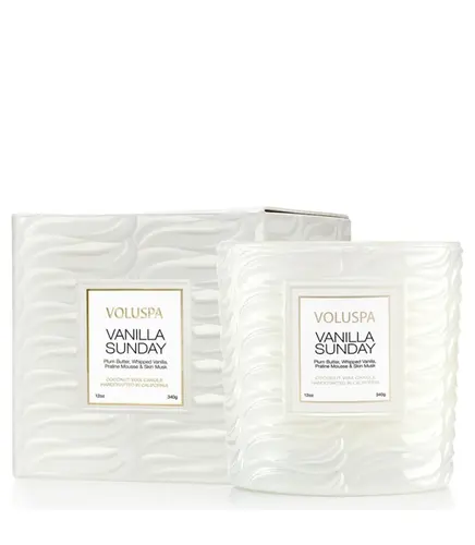 VELA AROMÁTICA COPO VIDRO CLÁSSICO 60H VANILLA SUNDAY VOLUSPA