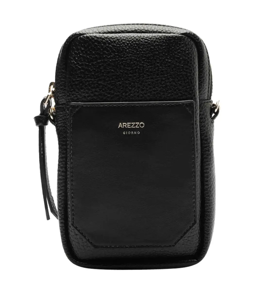 MINI BAG PORTA CELULAR AREZZO PRETO