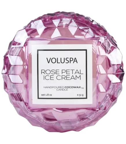 MINI VELA AROMÁTICA MACARON 15H ROSE PETAL ICE CREAM VOLUSPA