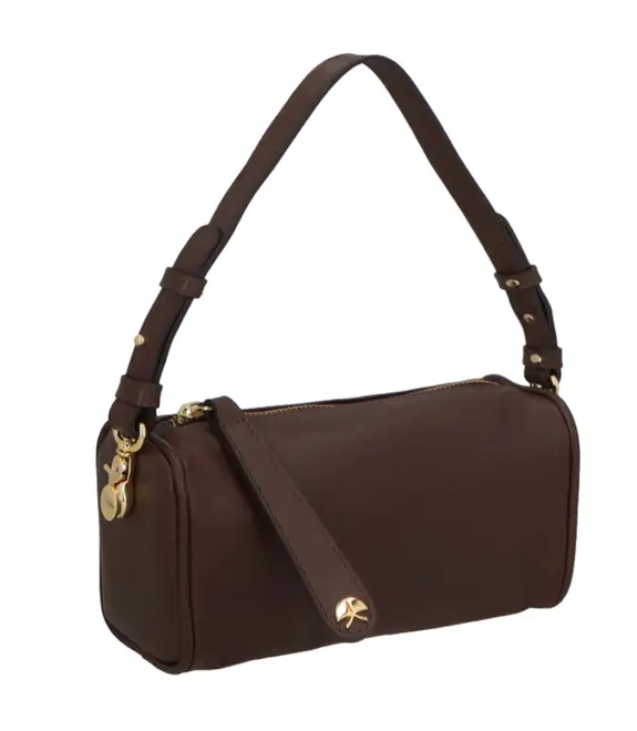 BOLSA BAGUETE PEQUENA LUIZA BARCELOS MARROM
