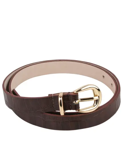 CINTO CROCO BENTANA MARROM