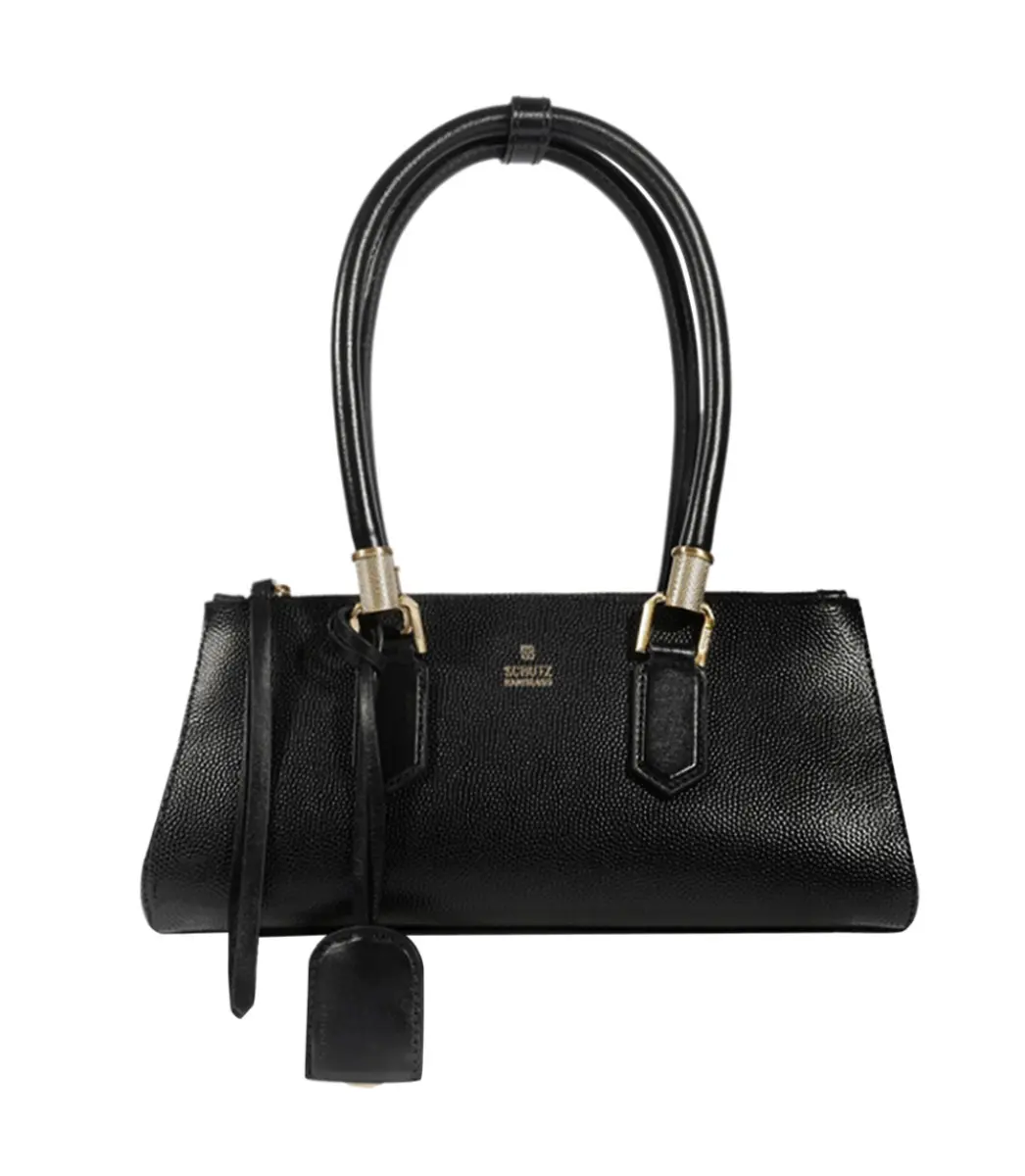 BOLSA MÉDIA MINI TOTE LAUREN SCHUTZ PRETO