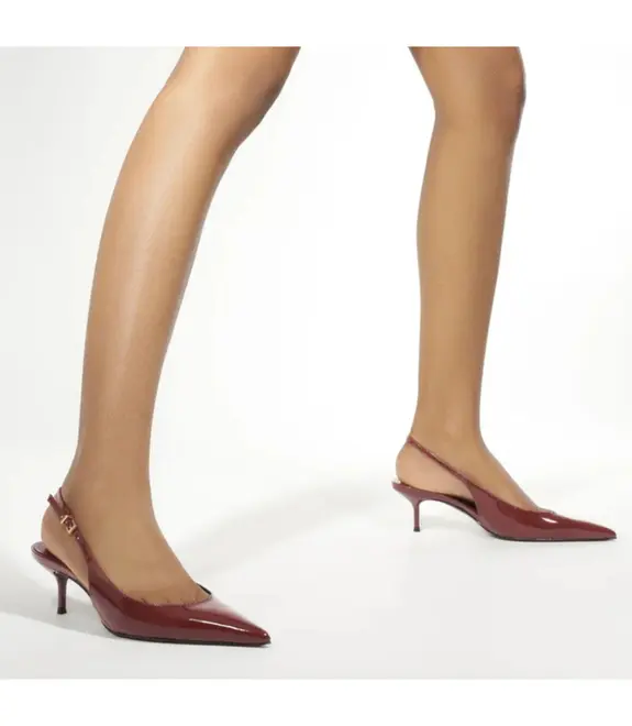 SCARPIN SLINGBACK SALTO BAIXO SCHUTZ VINHO