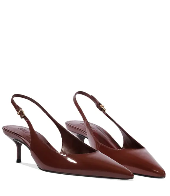 SCARPIN SLINGBACK SALTO BAIXO SCHUTZ VINHO