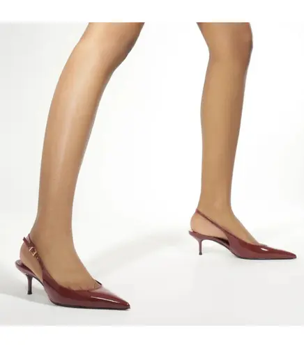 SCARPIN SLINGBACK SALTO BAIXO SCHUTZ VINHO