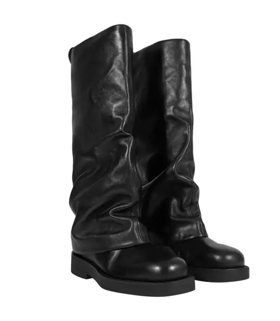 BOTA SALTO BAIXO KEIRA SCHUTZ PRETO