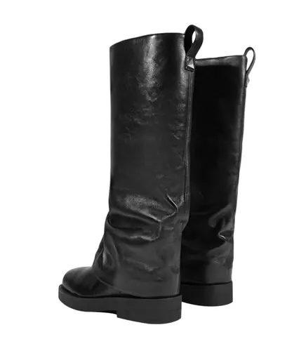 BOTA SALTO BAIXO KEIRA SCHUTZ PRETO