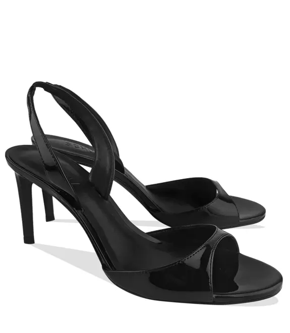 SANDÁLIA SALTO MÉDIO SCARLETT SLING MID SCHUTZ PRETO